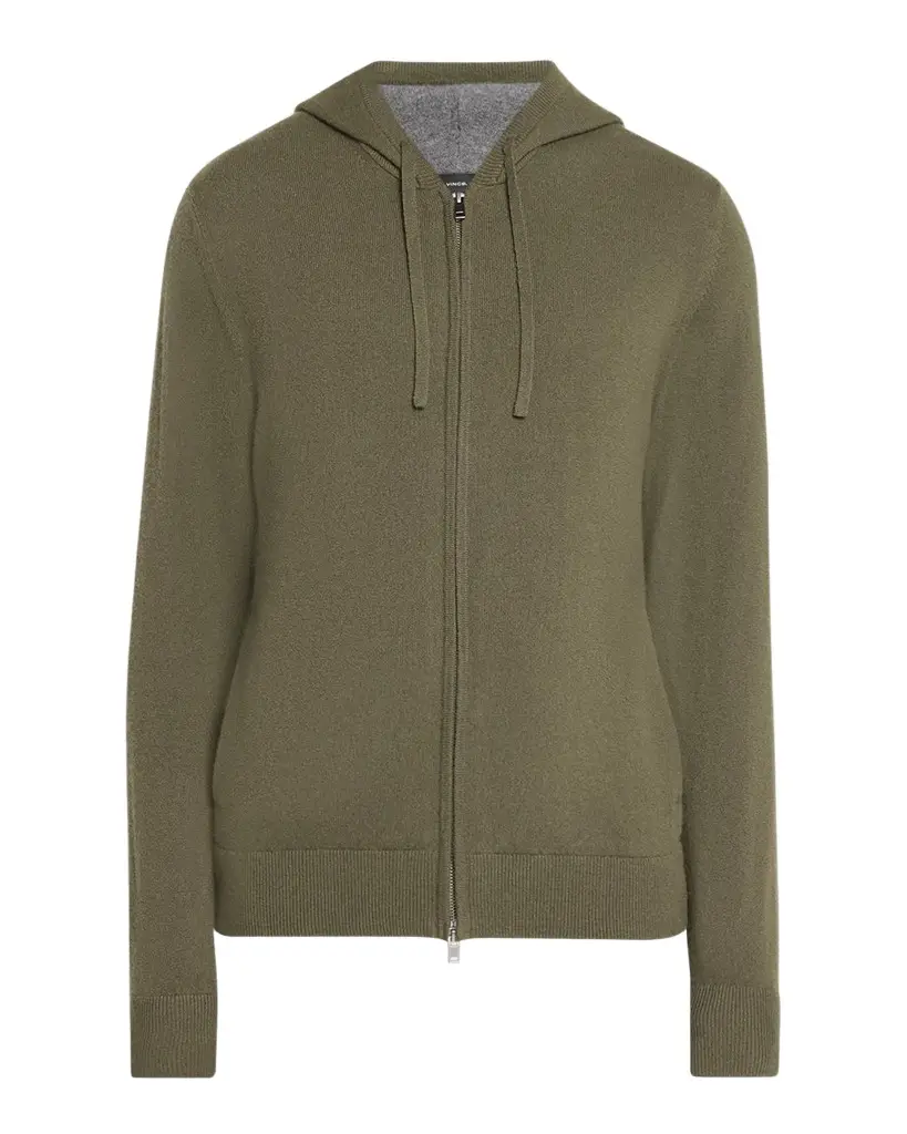 Vince Men's Cashmere Blend Full-Zip Hoodie | Image 1 Vince Men's Cashmere Blend Full-Zip Hoodie | Image 1