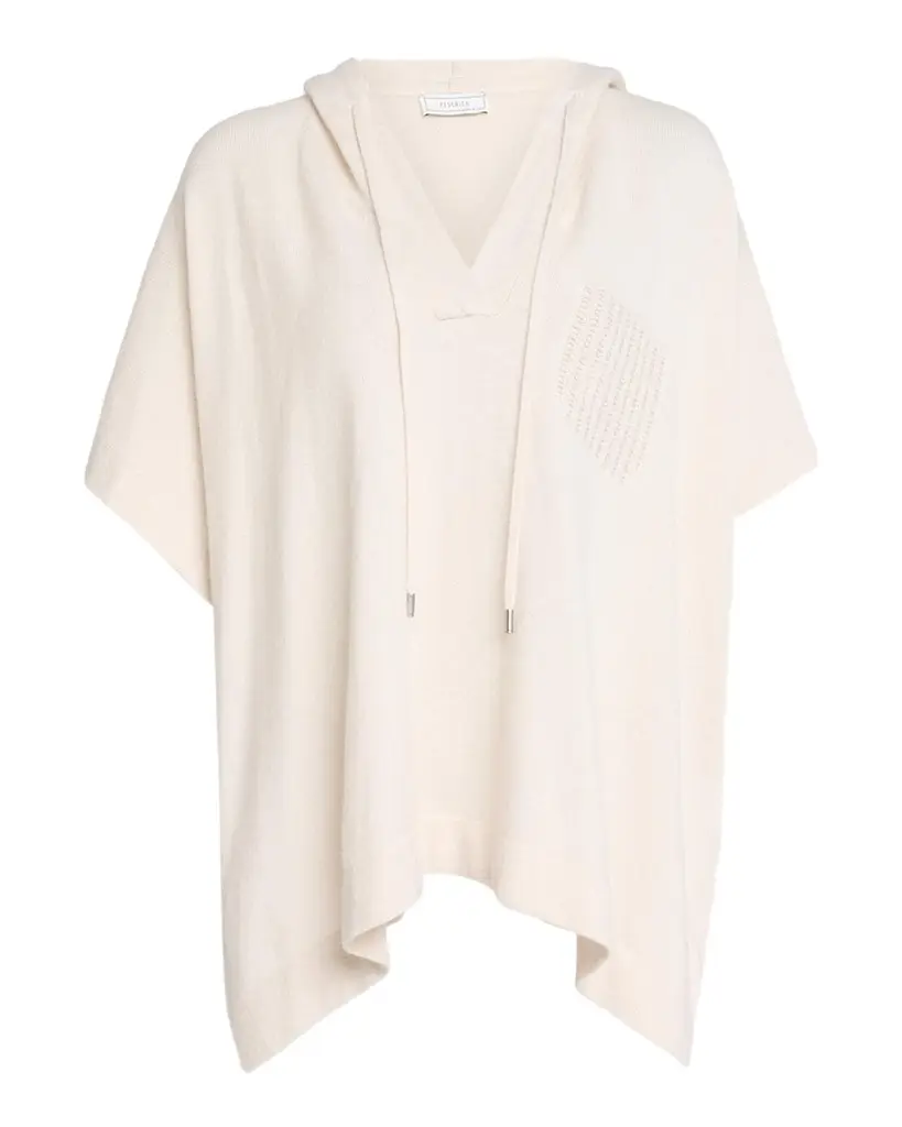 PESERICO Hooded Chain-Trim Knit Sweater