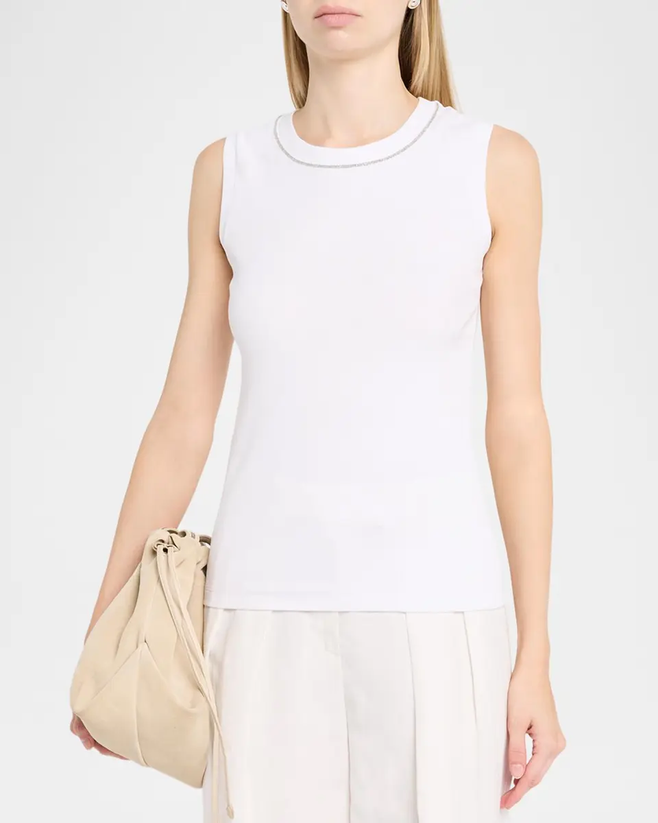 PESERICO Punto Luce Crewneck Rib Knit Top | Thumbnail 4 PESERICO Punto Luce Crewneck Rib Knit Top | Thumbnail 4