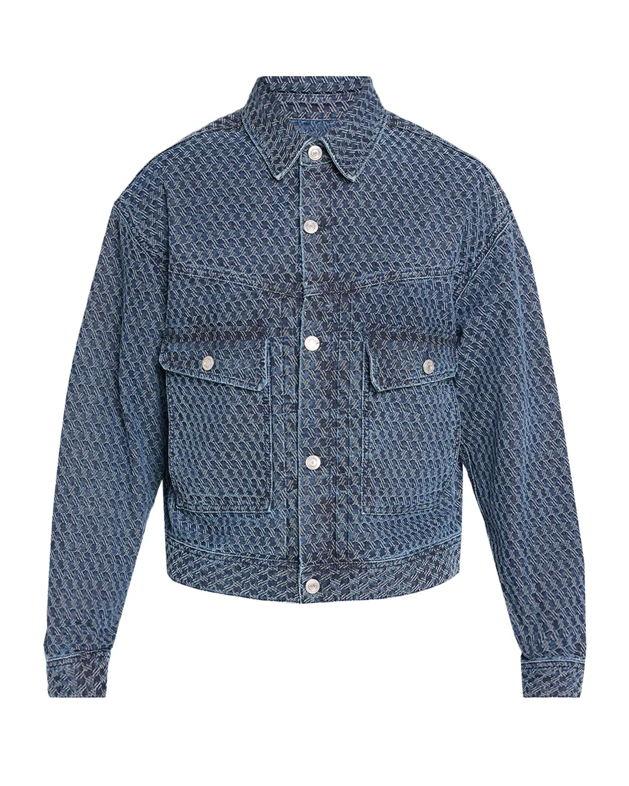 Men's Jacquard Denim Jacket