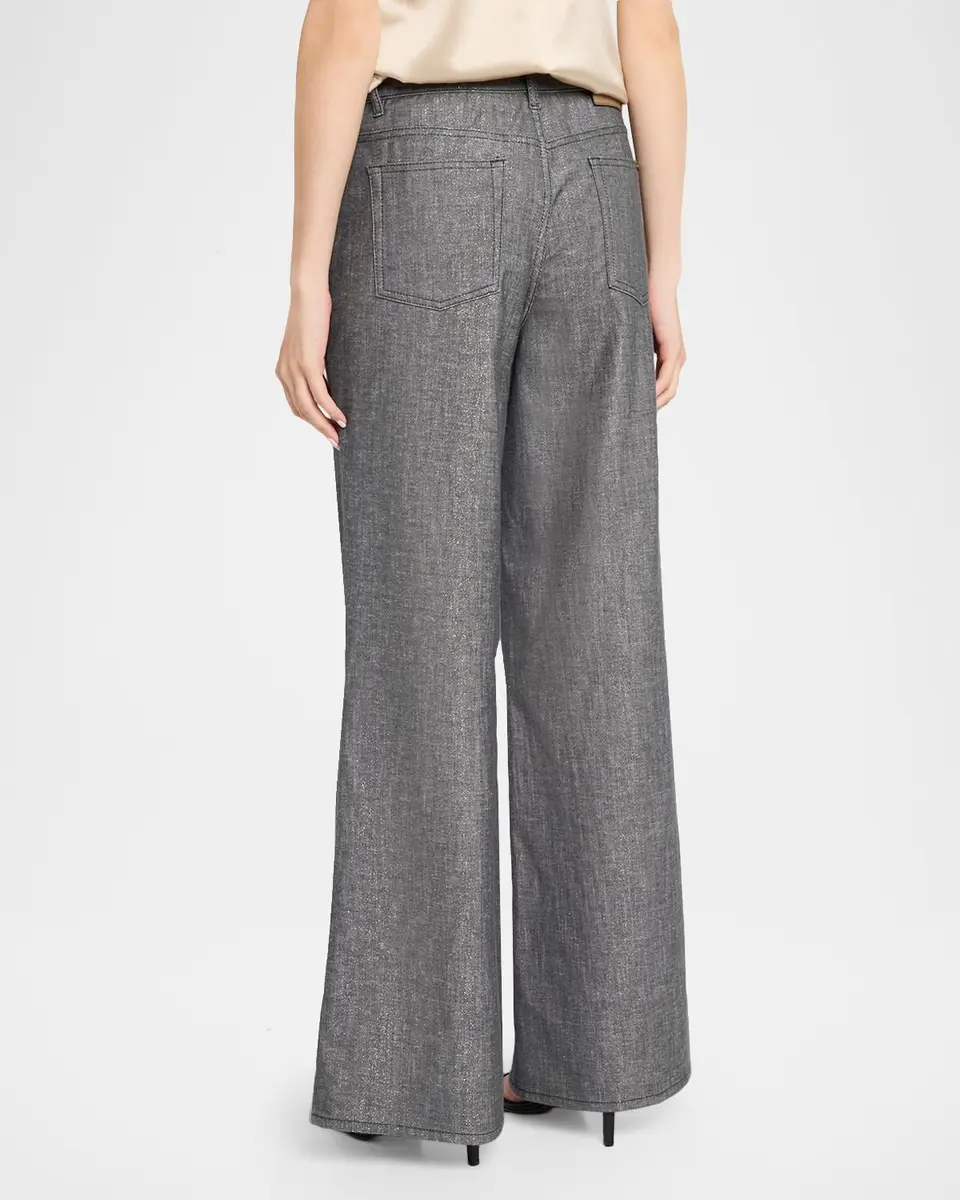 PESERICO Wide-Leg Cotton-Blend Pants | Thumbnail 3 PESERICO Wide-Leg Cotton-Blend Pants | Thumbnail 3