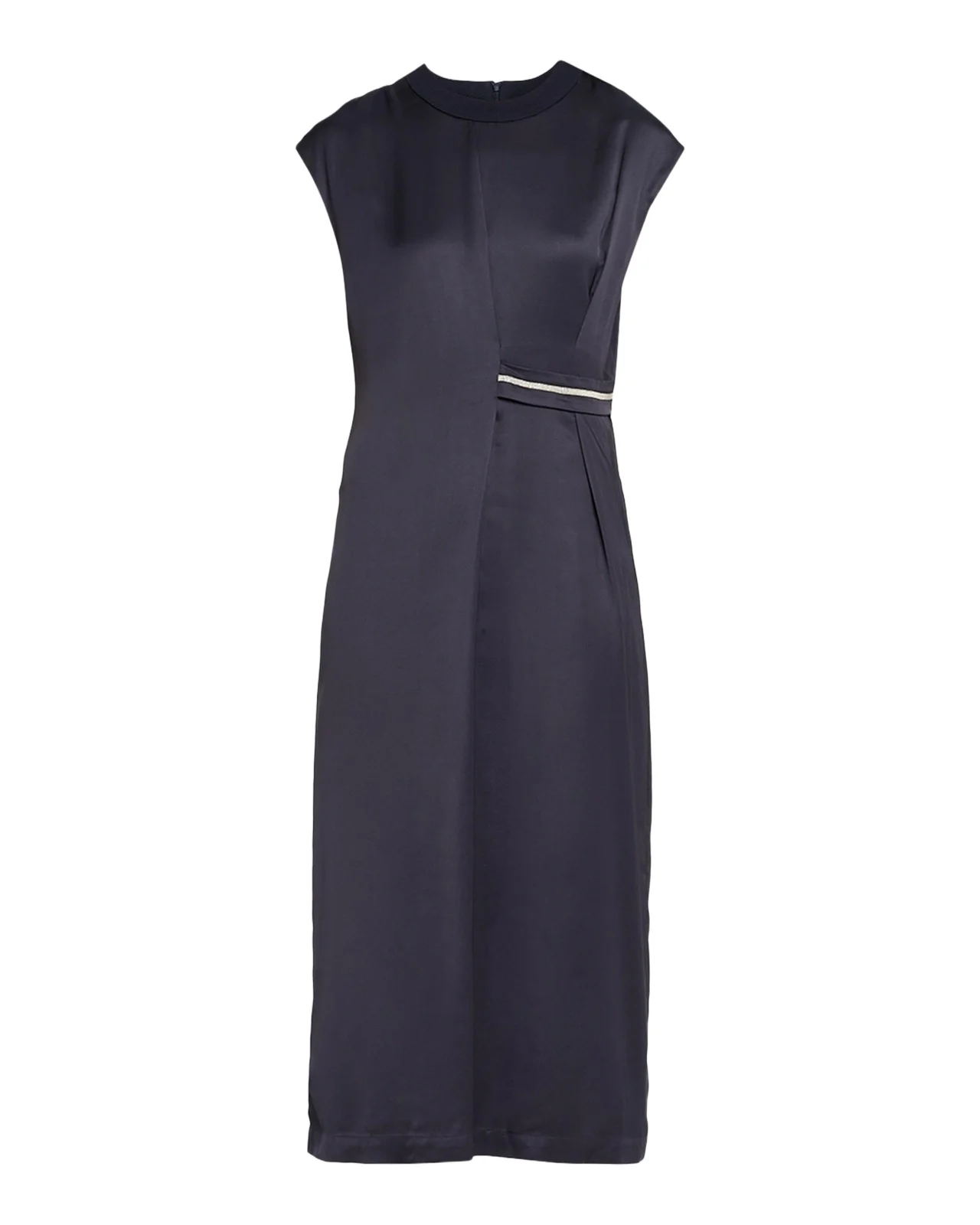 Gathered Cap-Sleeve Midi Dress Gathered Cap-Sleeve Midi Dress