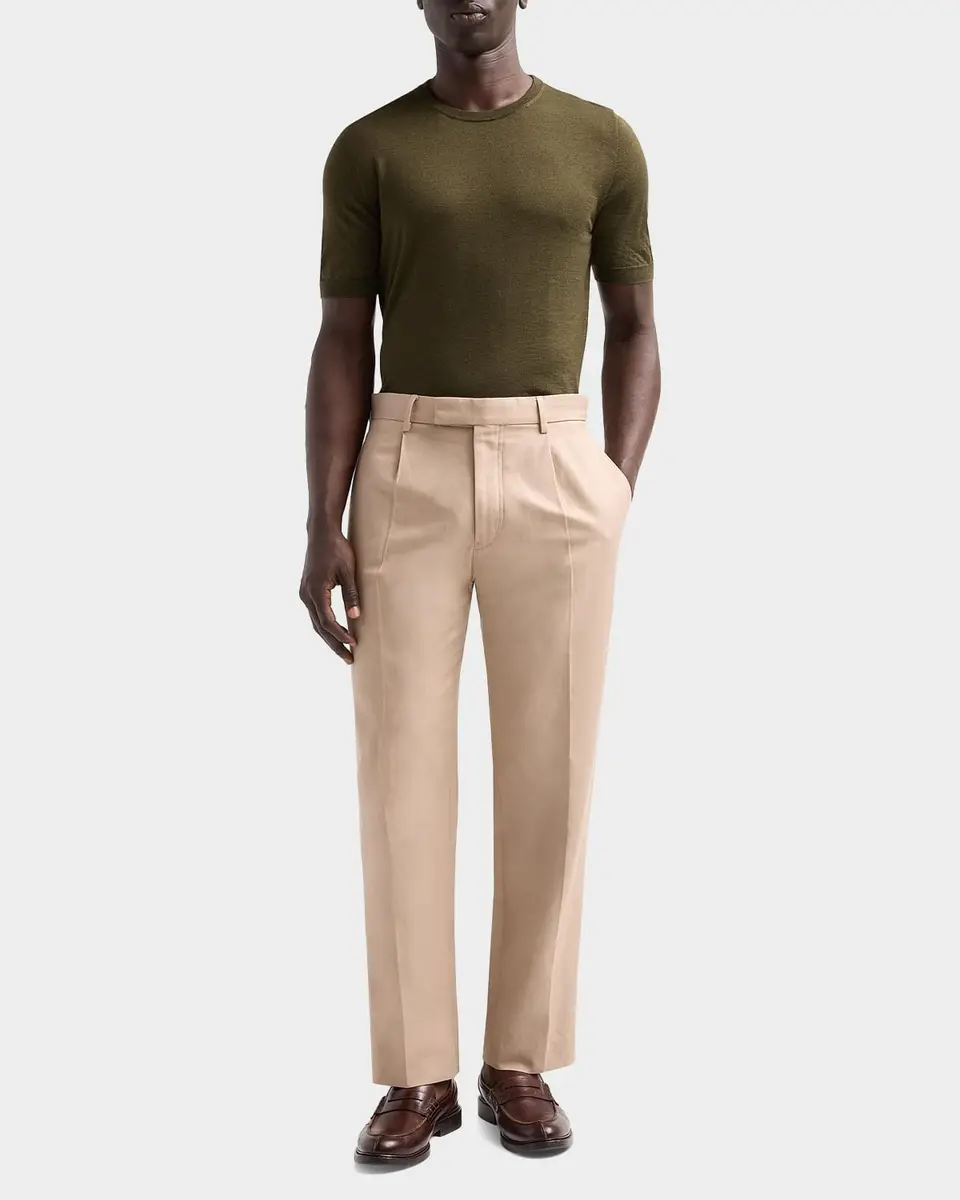 Isaia Men's Cashmere-Silk Short-Sleeve Shirt | Thumbnail 2 Isaia Men's Cashmere-Silk Short-Sleeve Shirt | Thumbnail 2