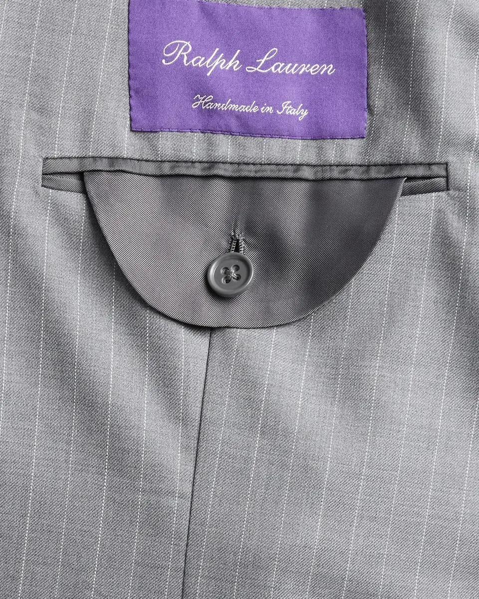 Ralph Lauren Purple Label Men's Kent Handmade Pinstripe Wool Suit | Thumbnail 7 Ralph Lauren Purple Label Men's Kent Handmade Pinstripe Wool Suit | Thumbnail 7