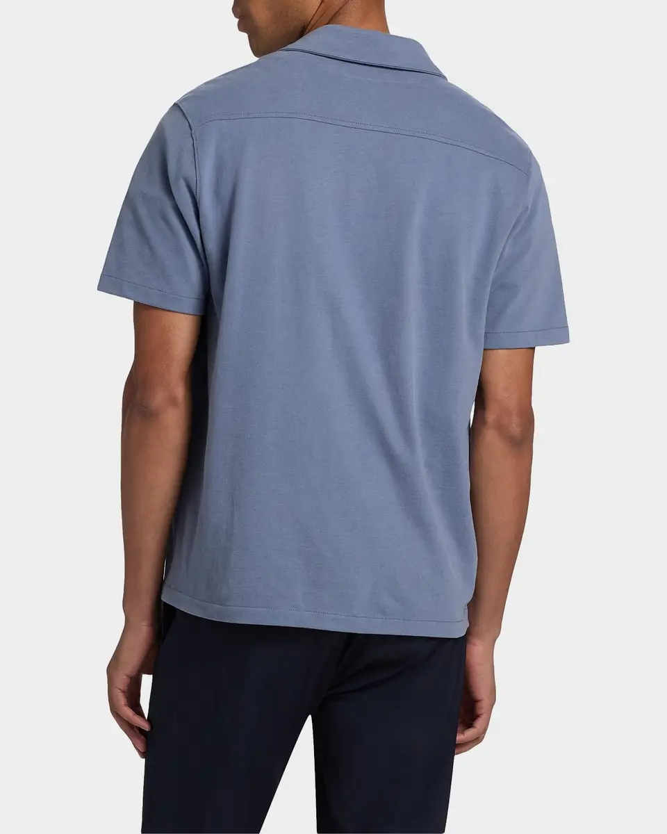 Vince Men's Sueded Jersey Button-Down Shirt | Thumbnail 3 Vince Men's Sueded Jersey Button-Down Shirt | Thumbnail 3