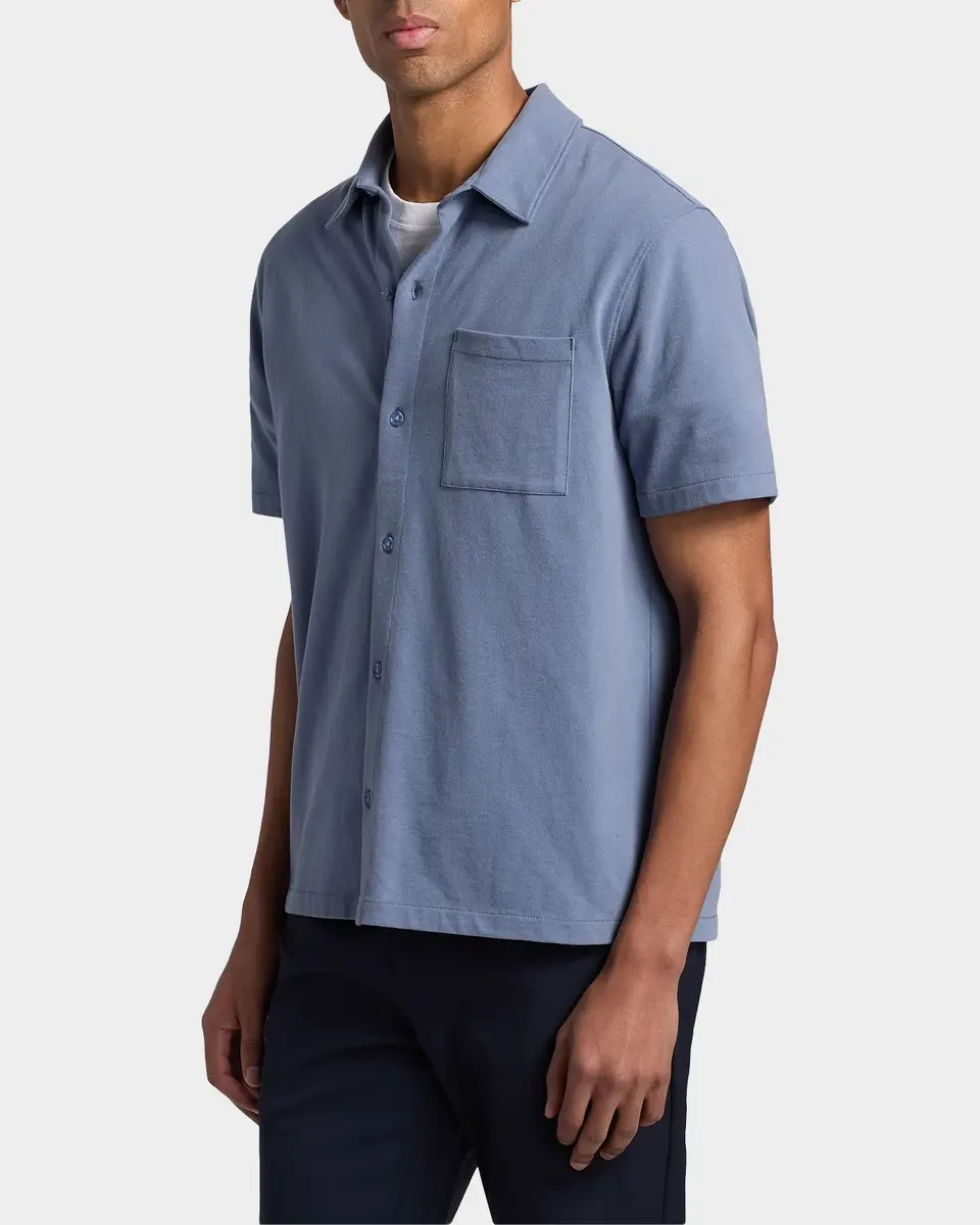 Vince Men's Sueded Jersey Button-Down Shirt | Thumbnail 7 Vince Men's Sueded Jersey Button-Down Shirt | Thumbnail 7