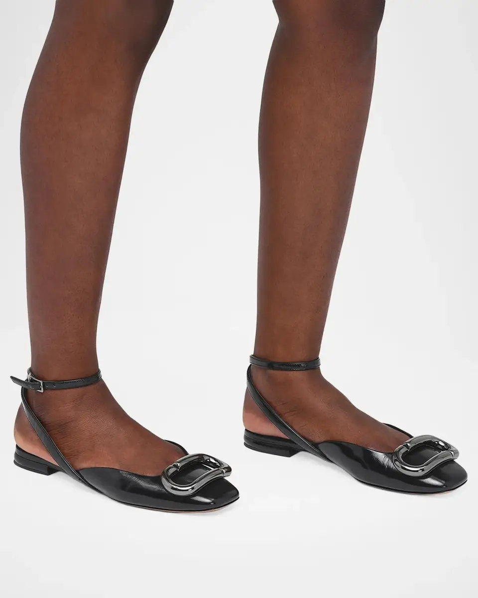 Marc Jacobs The Pop J Marc Leather Slingback Flats | Thumbnail 2
