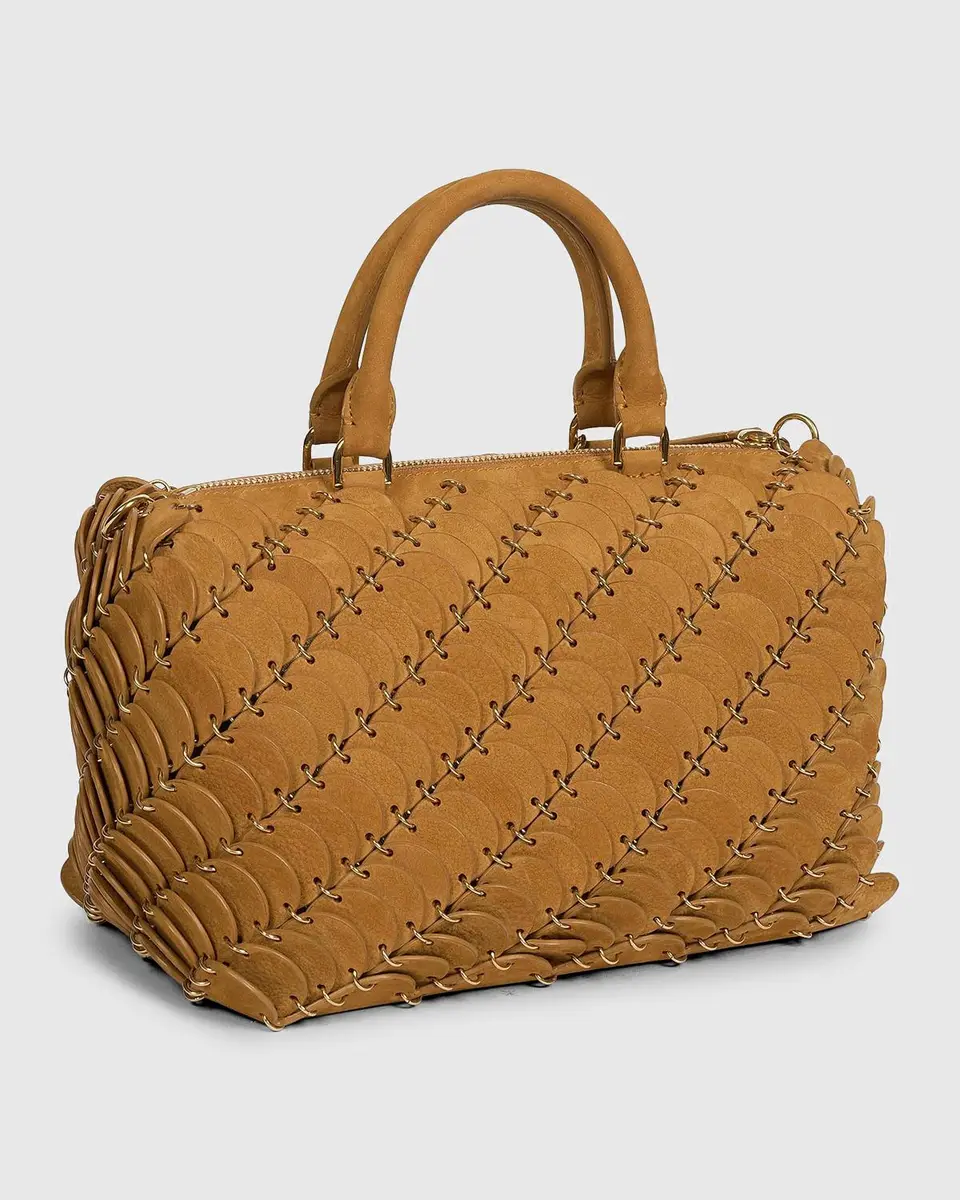 Rabanne Suede-Cotton Top Handle Bag | Thumbnail 3
