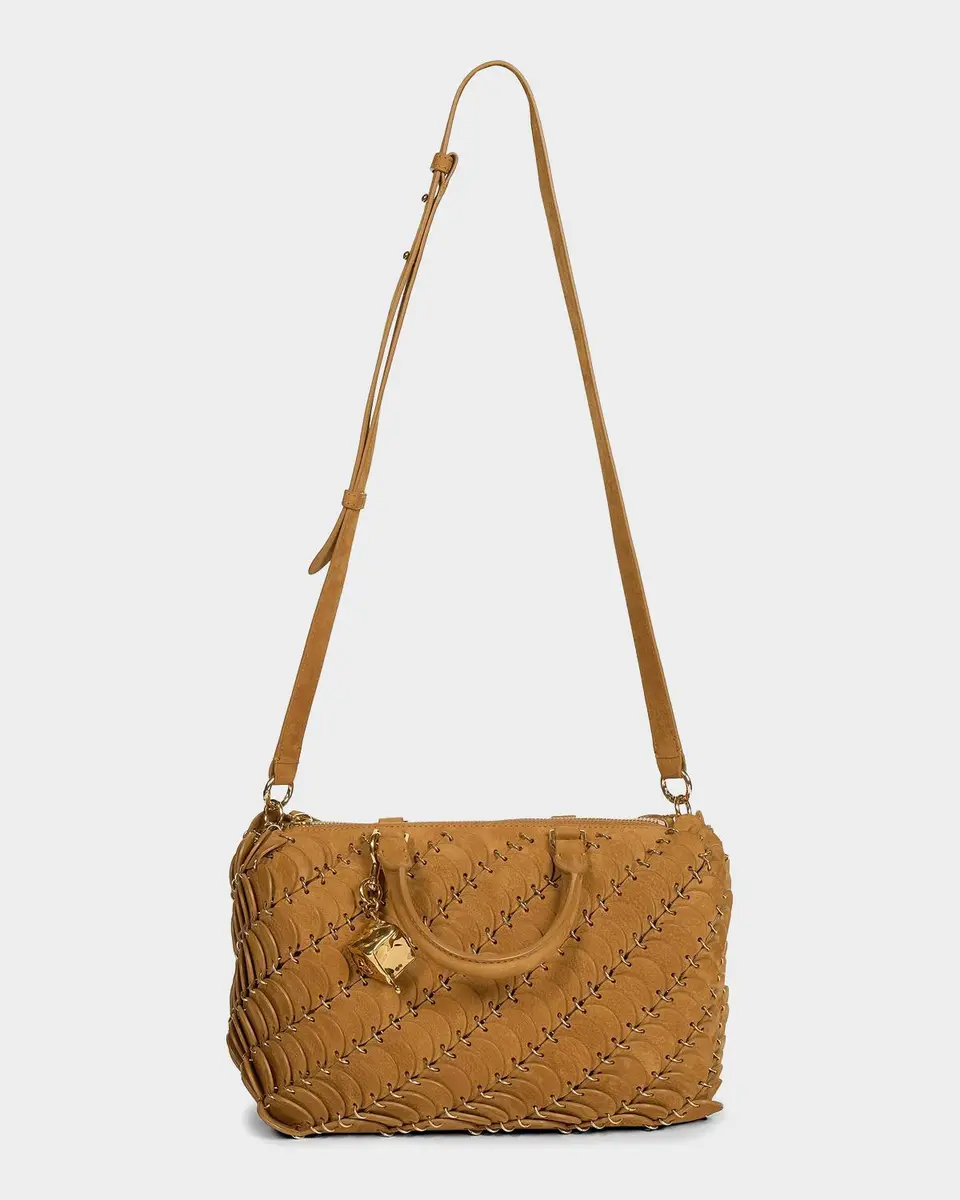 Rabanne Suede-Cotton Top Handle Bag | Thumbnail 7