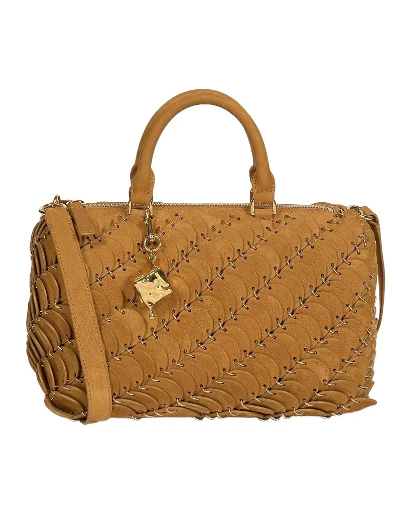 Rabanne Suede-Cotton Top Handle Bag | Image 1 Rabanne Suede-Cotton Top Handle Bag | Image 1