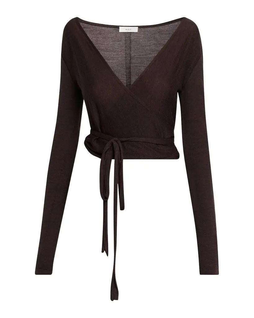 A.L.C. Emma Merino Wool Wrap Sweater | Image 1 A.L.C. Emma Merino Wool Wrap Sweater | Image 1