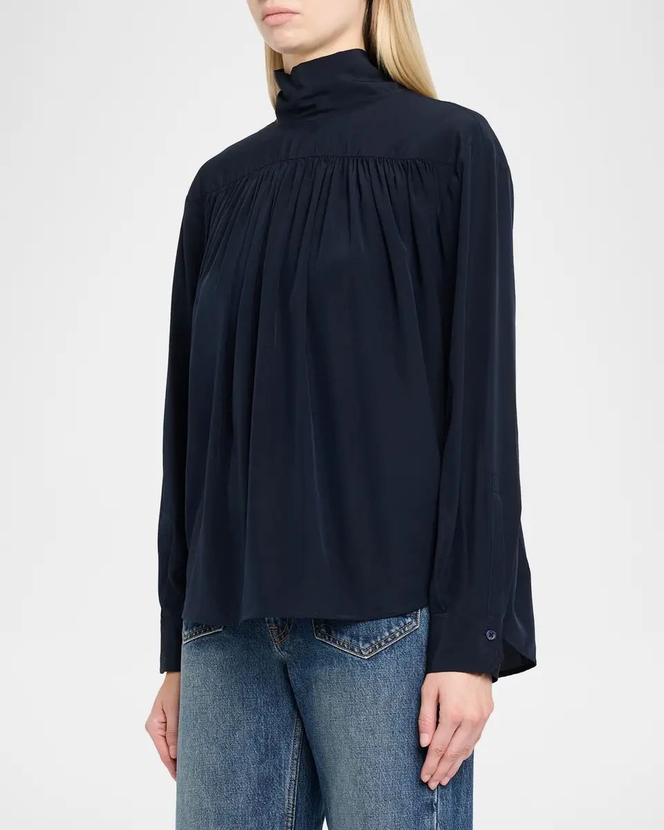 A.L.C. Danielle Silk Tie-Neck Top | Thumbnail 4 A.L.C. Danielle Silk Tie-Neck Top | Thumbnail 4