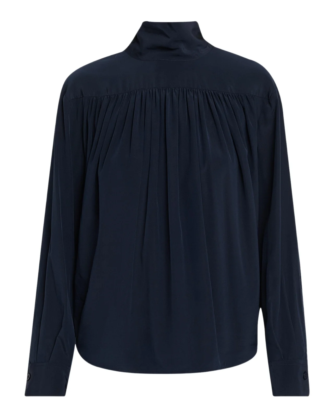 Danielle Silk Tie-Neck Top