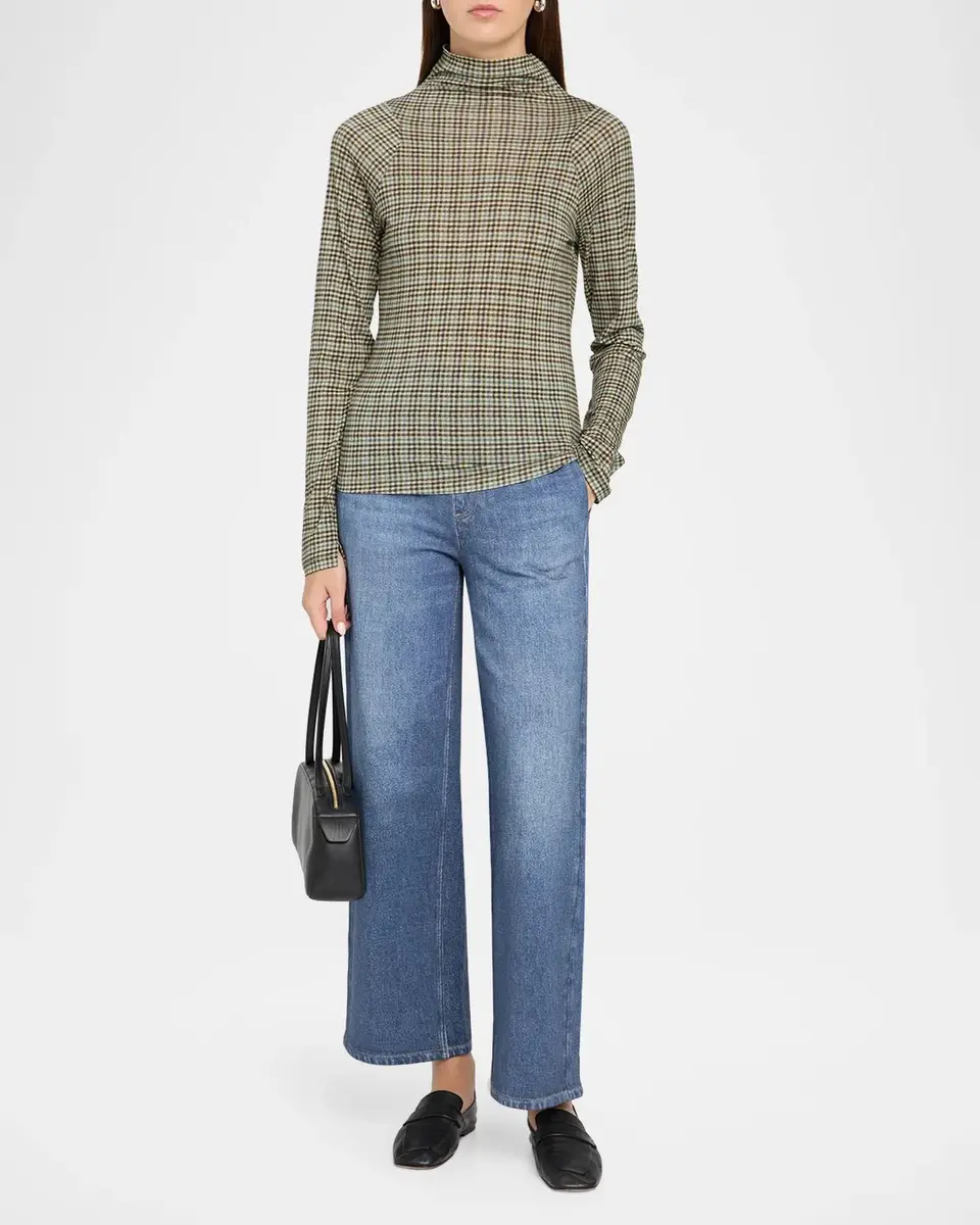 rag & bone Shaw Plaid Turtleneck Top | Thumbnail 2