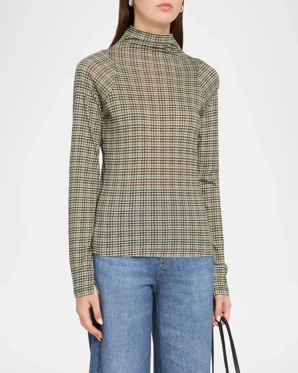 rag & bone Shaw Plaid Turtleneck Top | Thumbnail 4