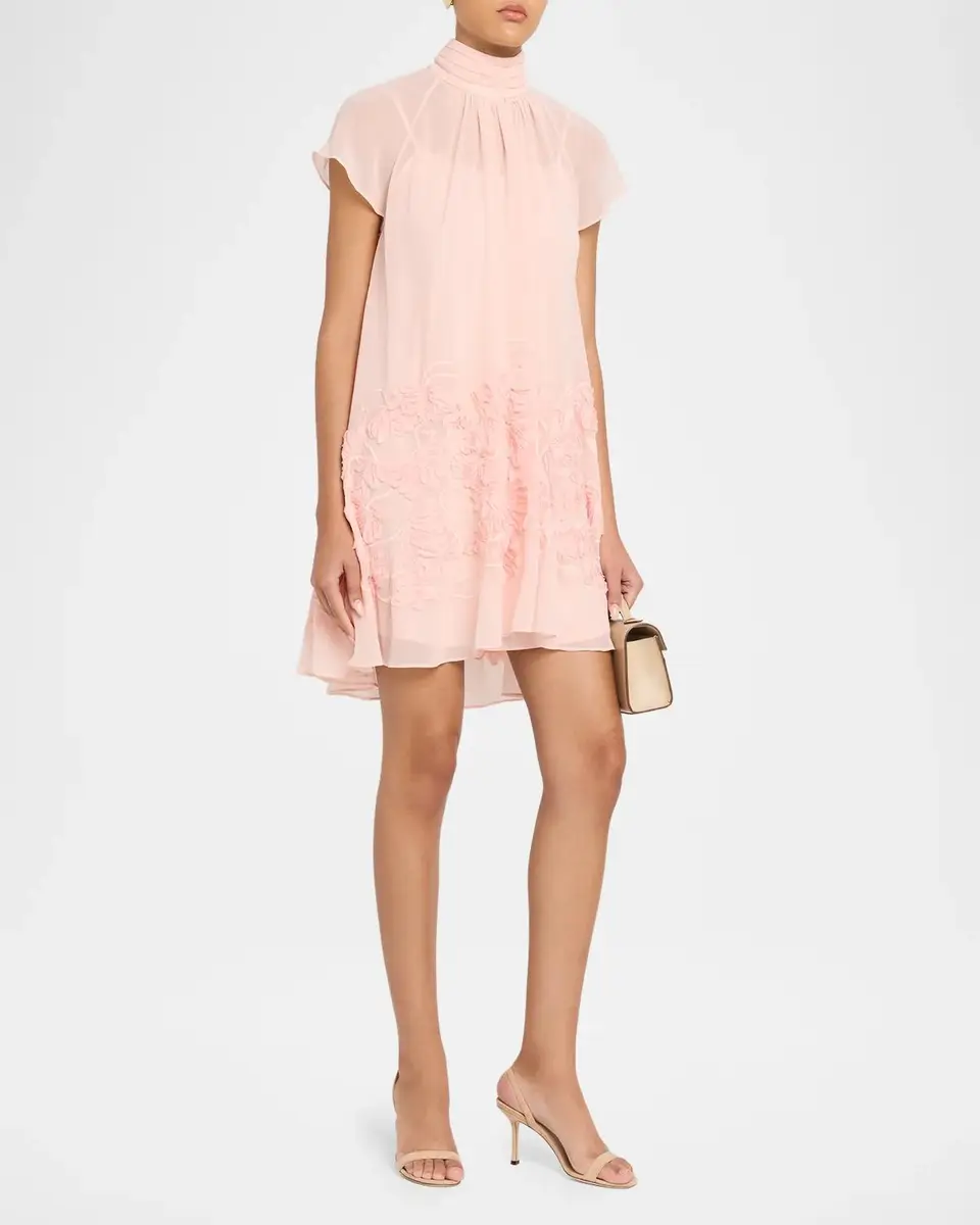 Simkhai Aveil Embroidered Organza Mini Dress | Thumbnail 4 Simkhai Aveil Embroidered Organza Mini Dress | Thumbnail 4
