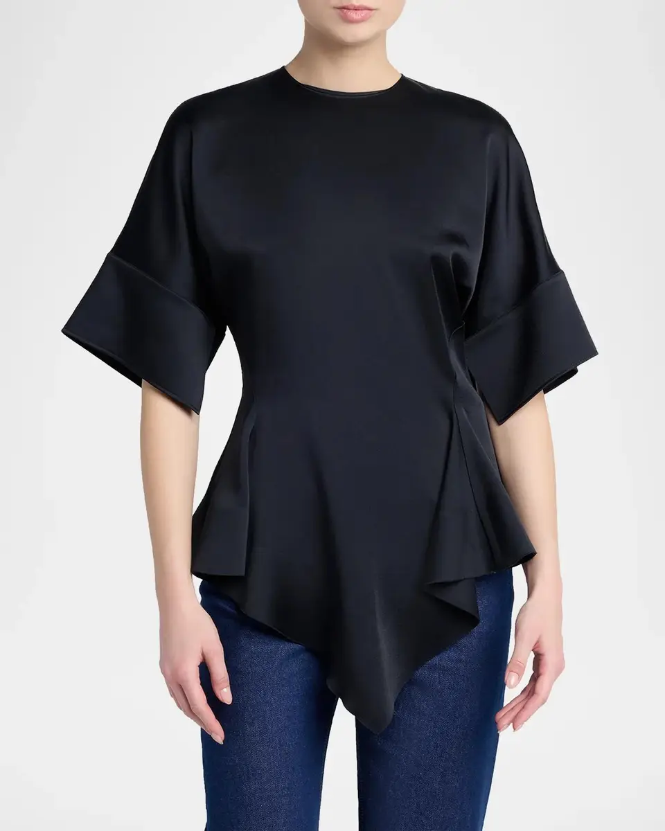 Stella McCartney Ruffled Satin Top | Thumbnail 4