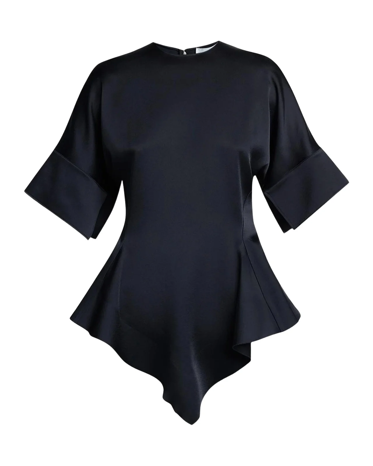 Ruffled Satin Top