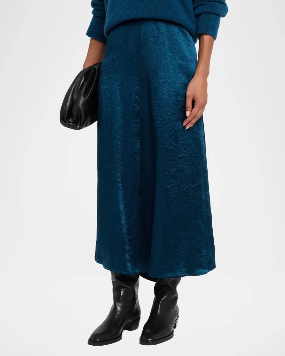 Eileen Fisher Crinkled Satin Maxi Skirt | Thumbnail 4 Eileen Fisher Crinkled Satin Maxi Skirt | Thumbnail 4