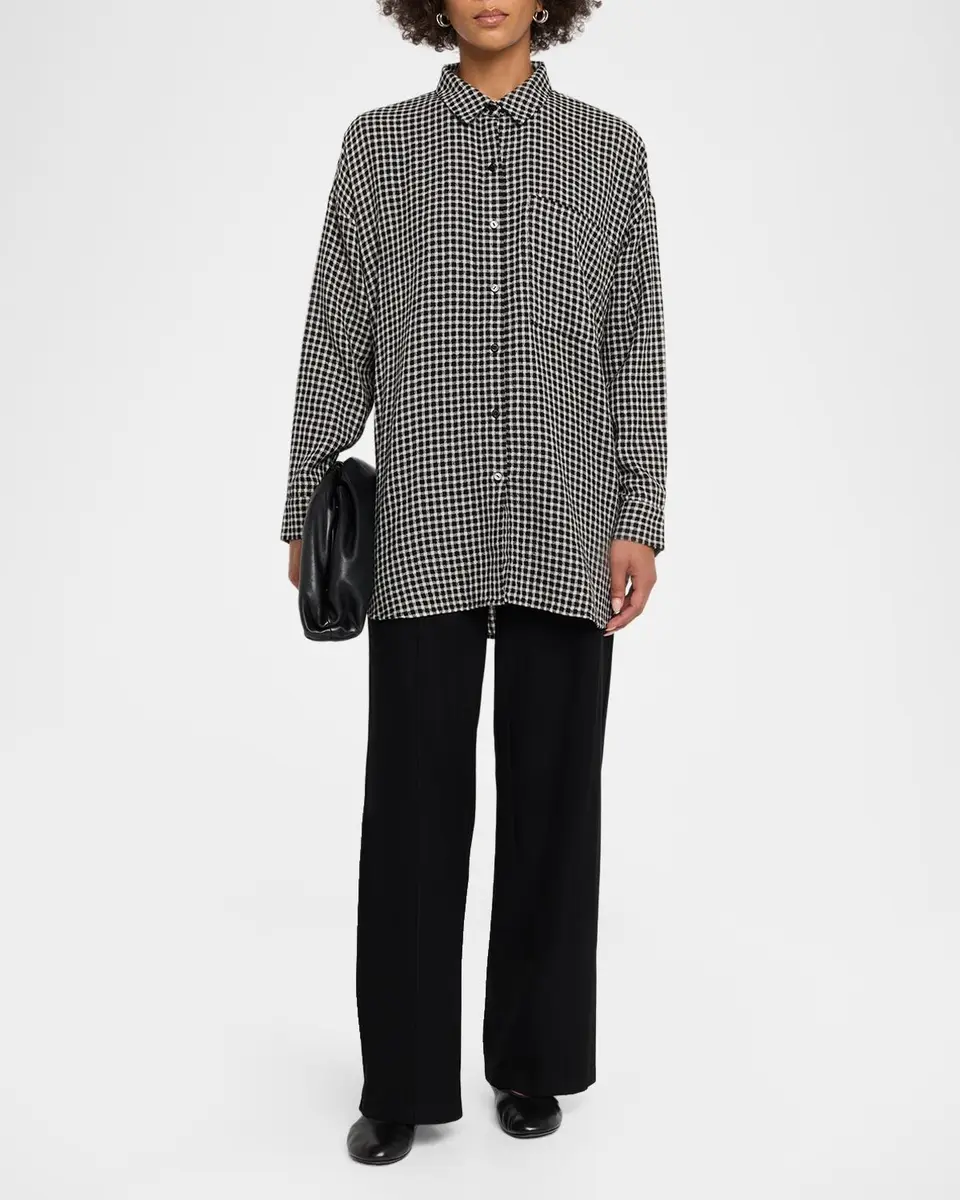 Eileen Fisher High-Rise Textural Knit Pants | Thumbnail 2 Eileen Fisher High-Rise Textural Knit Pants | Thumbnail 2