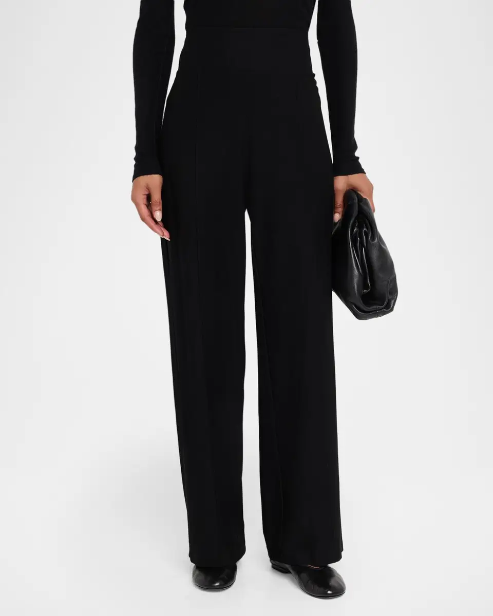 Eileen Fisher High-Rise Textural Knit Pants | Thumbnail 4 Eileen Fisher High-Rise Textural Knit Pants | Thumbnail 4