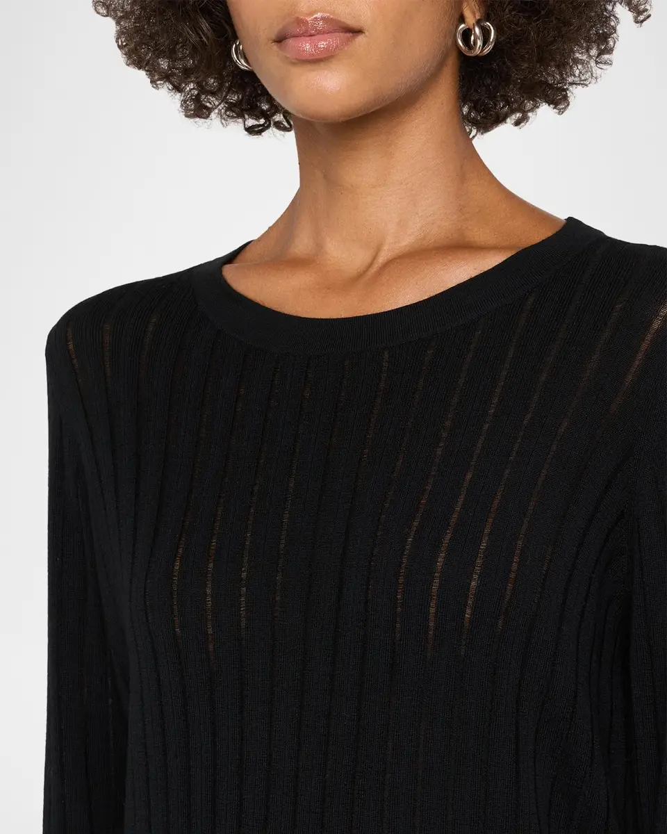 Eileen Fisher Lightweight Crewneck Merino Wool Knit Sweater | Thumbnail 5 Eileen Fisher Lightweight Crewneck Merino Wool Knit Sweater | Thumbnail 5