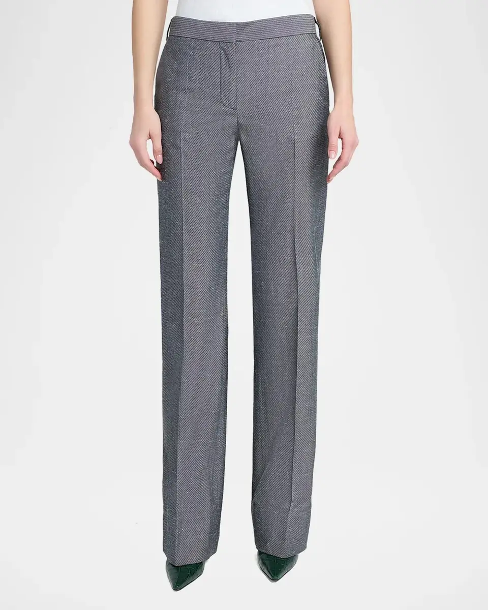 Stella McCartney Twill Straight-Leg Pants | Thumbnail 4 Stella McCartney Twill Straight-Leg Pants | Thumbnail 4