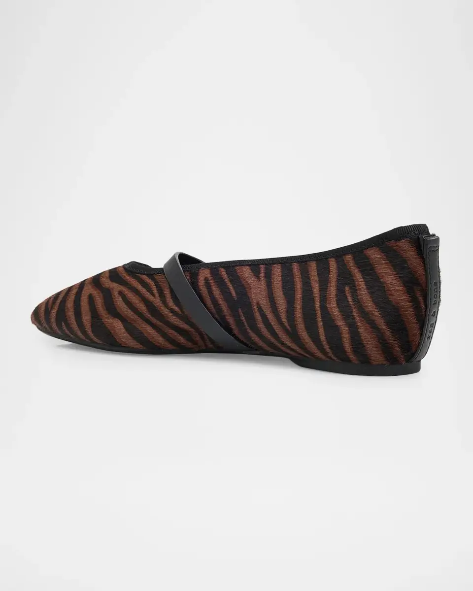 rag & bone Spire Zebra Calf Hair Mary Jane Ballerina Flats | Thumbnail 2 rag & bone Spire Zebra Calf Hair Mary Jane Ballerina Flats | Thumbnail 2
