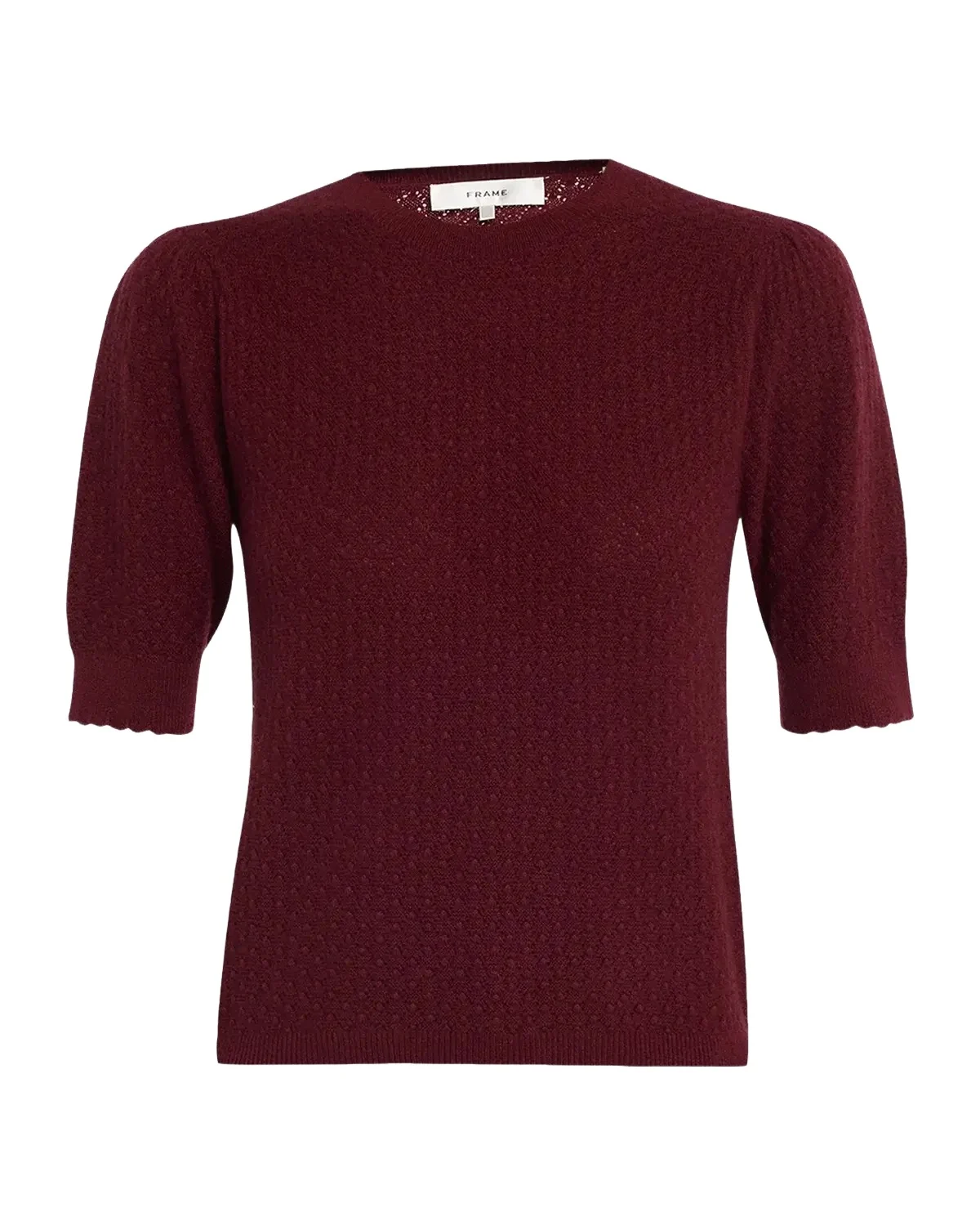 The Gathered Honeycomb Cashmere Sweater