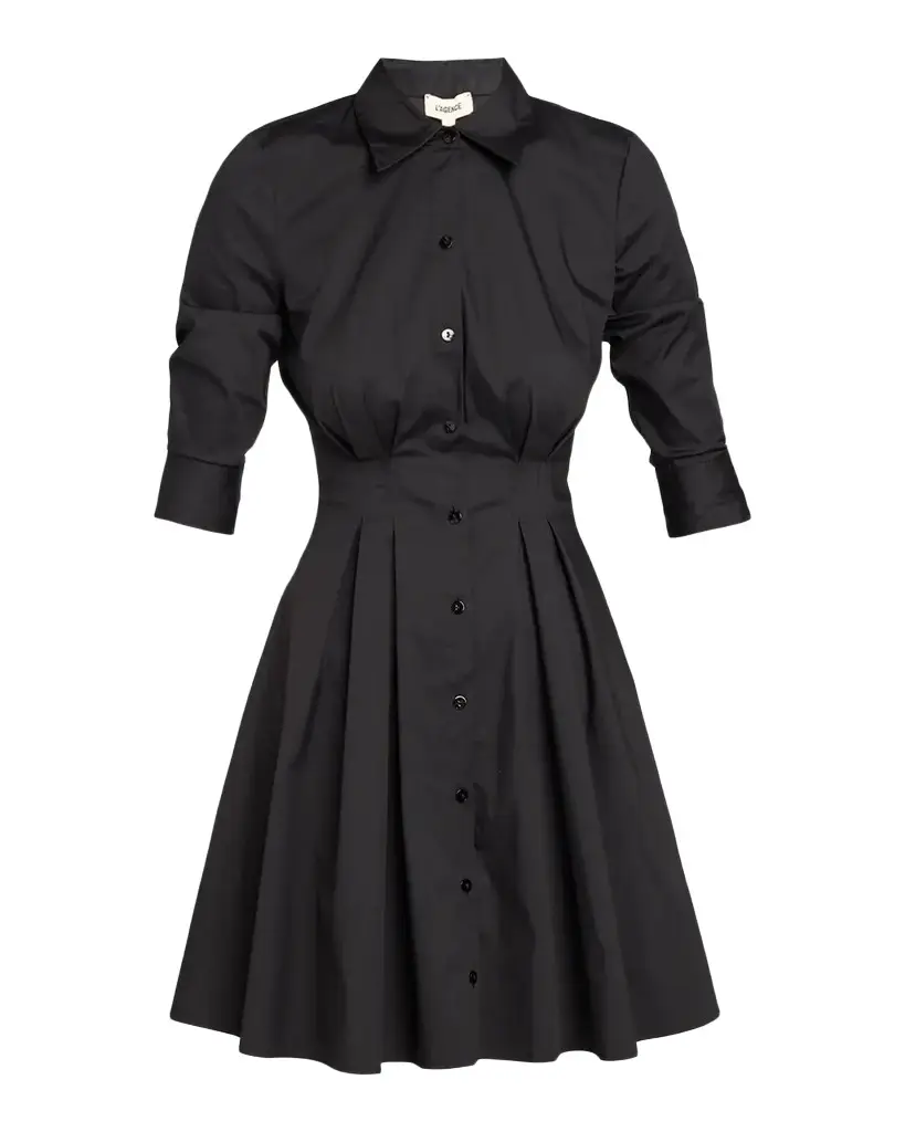L'Agence Journi Pintucked Shirtdress