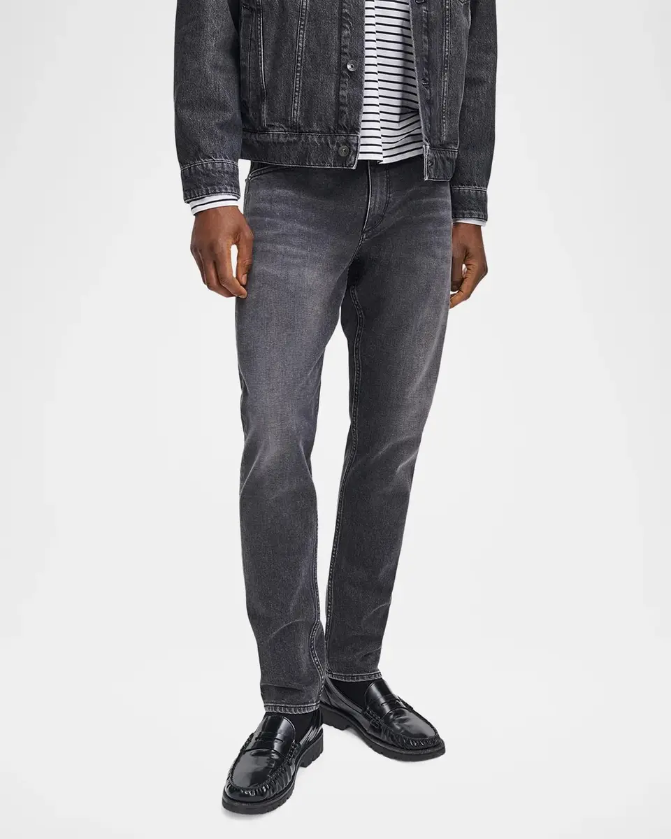 rag & bone Men's Faded Wash Whiskered Jeans | Thumbnail 4 rag & bone Men's Faded Wash Whiskered Jeans | Thumbnail 4