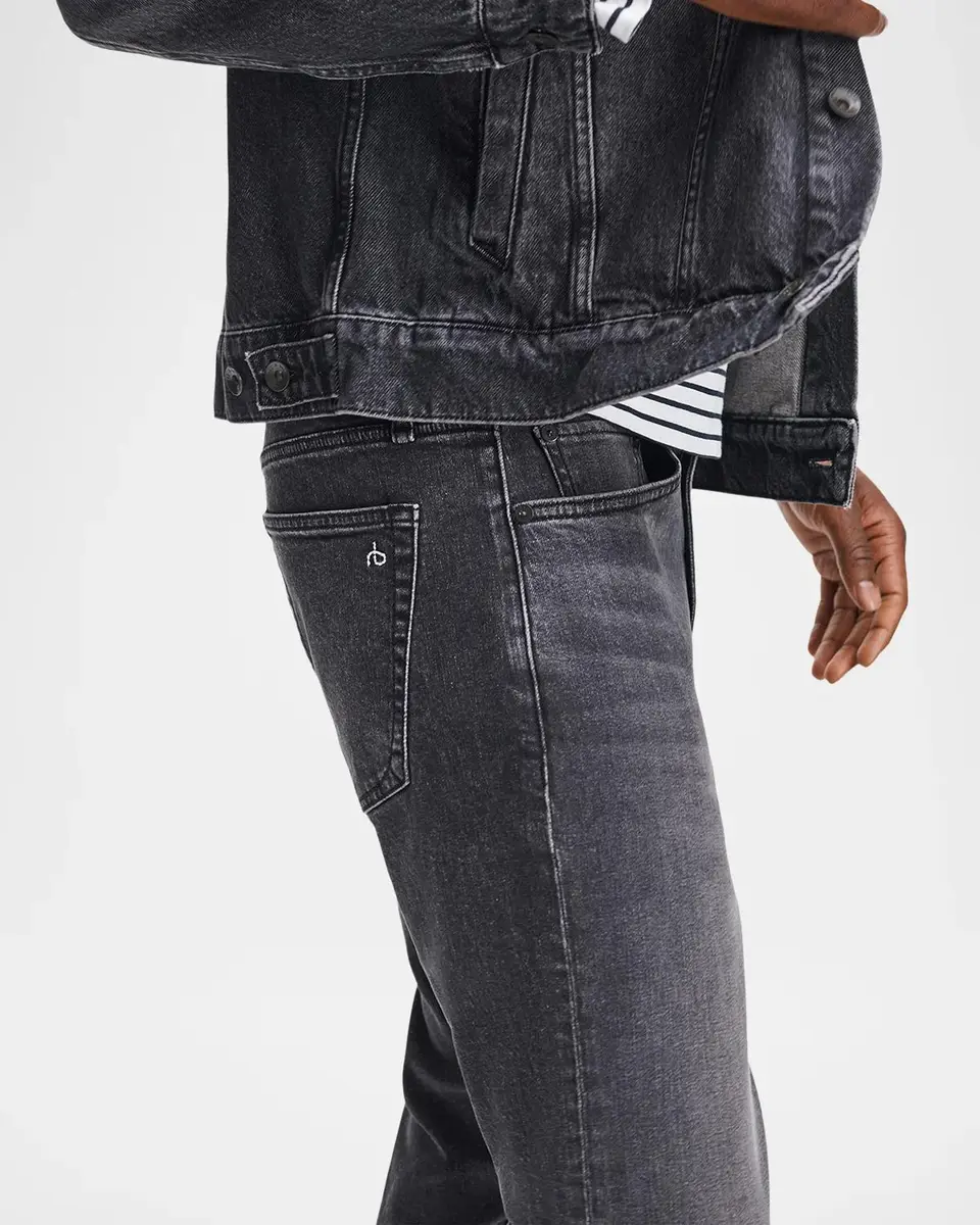 rag & bone Men's Faded Wash Whiskered Jeans | Thumbnail 5 rag & bone Men's Faded Wash Whiskered Jeans | Thumbnail 5