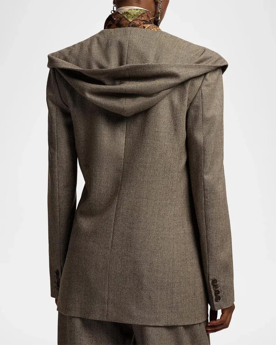 Ralph Lauren Collection Stassie Birdseye Tweed Jacket | Thumbnail 3