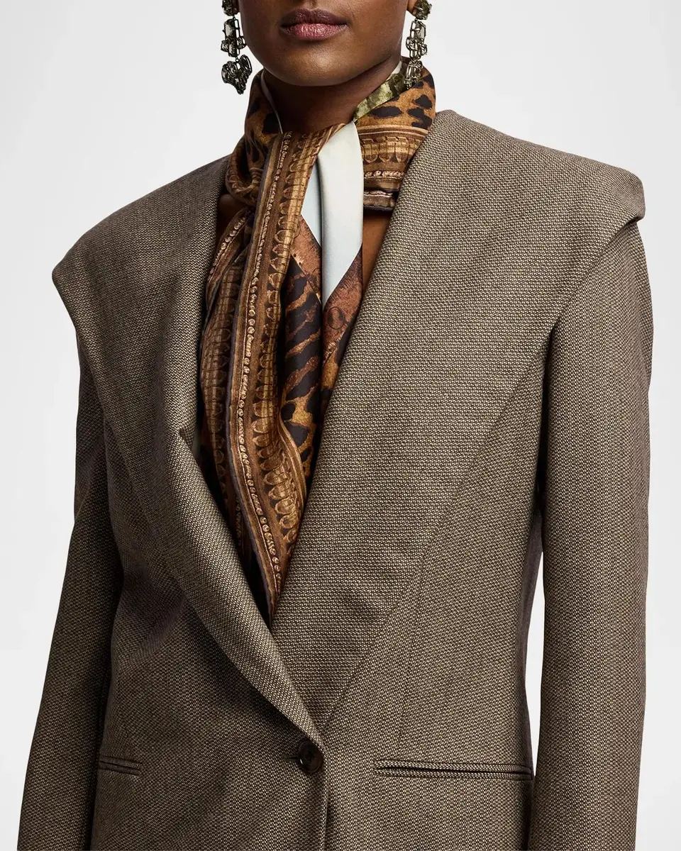 Ralph Lauren Collection Stassie Birdseye Tweed Jacket | Thumbnail 5