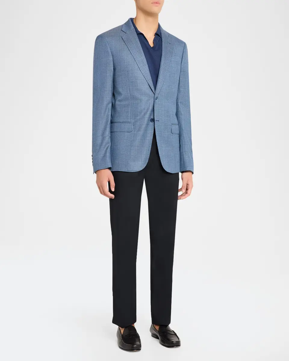 Emporio Armani Men's Glen Plaid Single-Breasted Sport Coat | Thumbnail 2