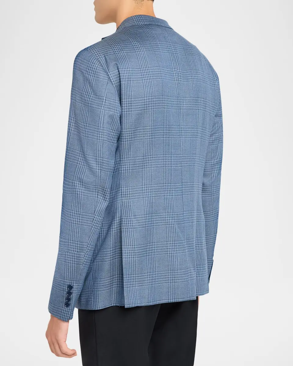 Emporio Armani Men's Glen Plaid Single-Breasted Sport Coat | Thumbnail 3