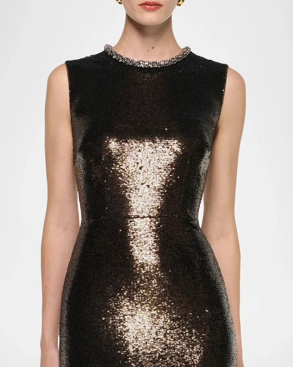 Roland Mouret Sequined Sleeveless Column Gown | Thumbnail 5 Roland Mouret Sequined Sleeveless Column Gown | Thumbnail 5