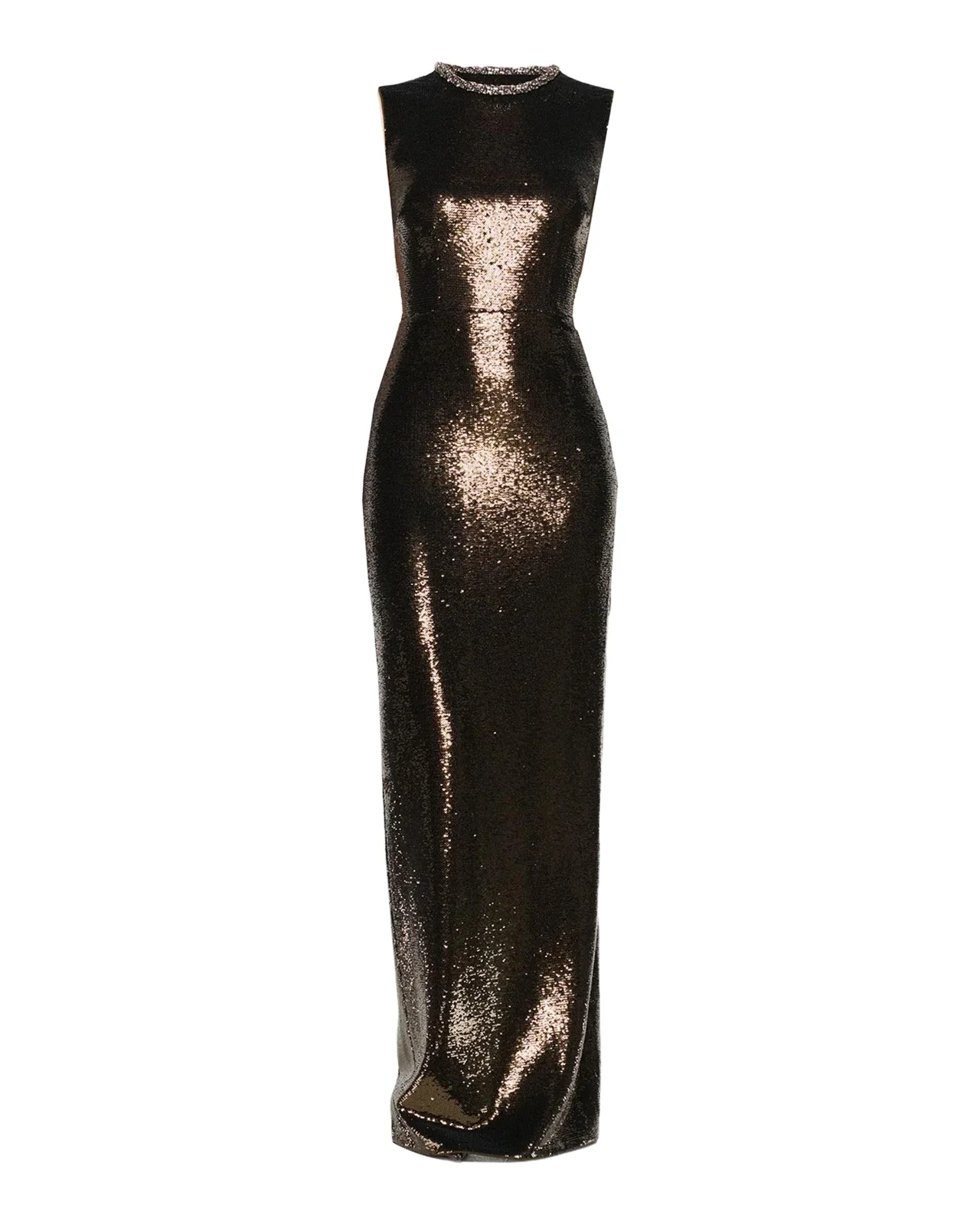 Sequined Sleeveless Column Gown Sequined Sleeveless Column Gown