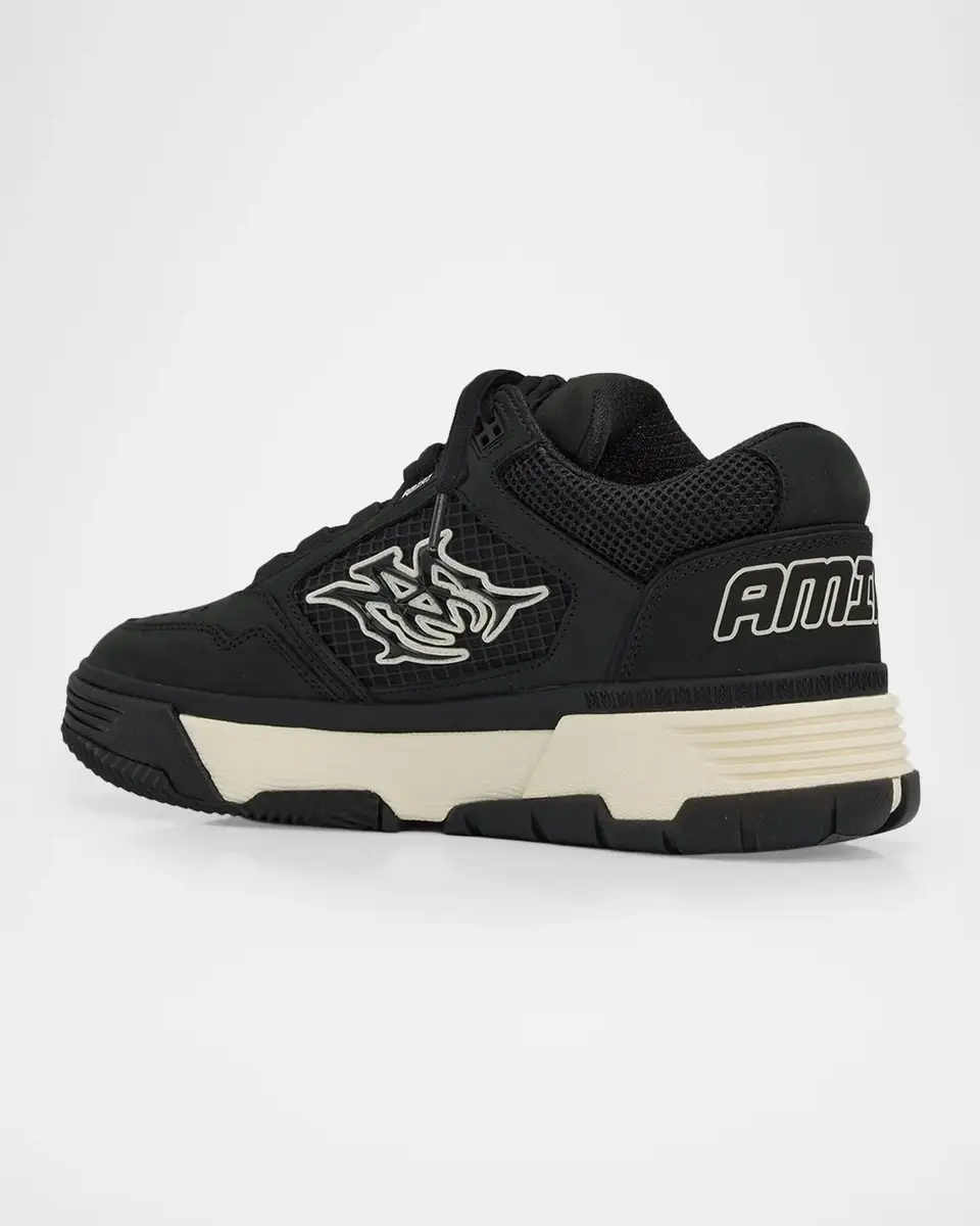 AMIRI Men's Ma-94 Leather and Mesh Sneakers | Thumbnail 2