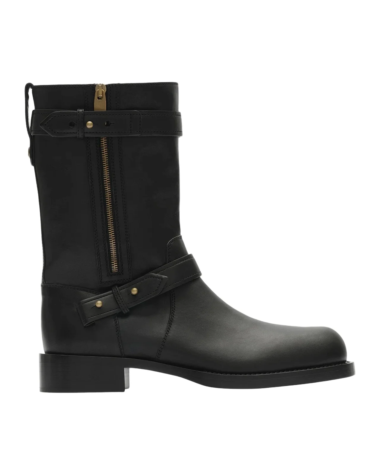 Burberry Men's Kent Leather Biker Boots