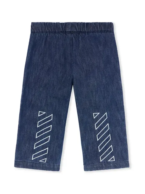 Type Logo Denim Logo Pants