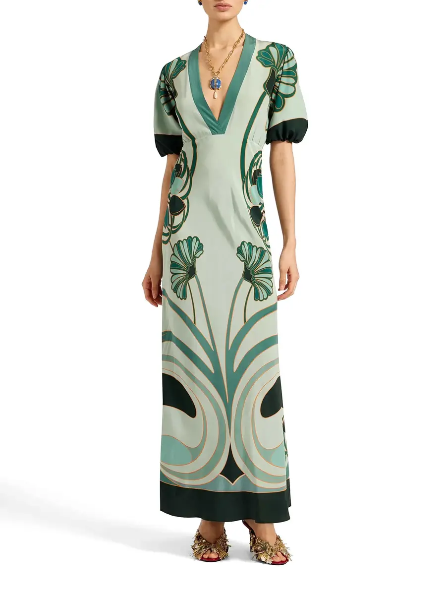 La DoubleJ Marlene Silk Maxi Dress | Thumbnail 2 La DoubleJ Marlene Silk Maxi Dress | Thumbnail 2