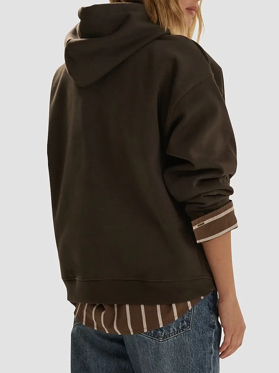 Favorite Daughter Women's The Embroidery Ritzy Logo Cotton-Blend Hoodie | Thumbnail 3 Favorite Daughter Women's The Embroidery Ritzy Logo Cotton-Blend Hoodie | Thumbnail 3