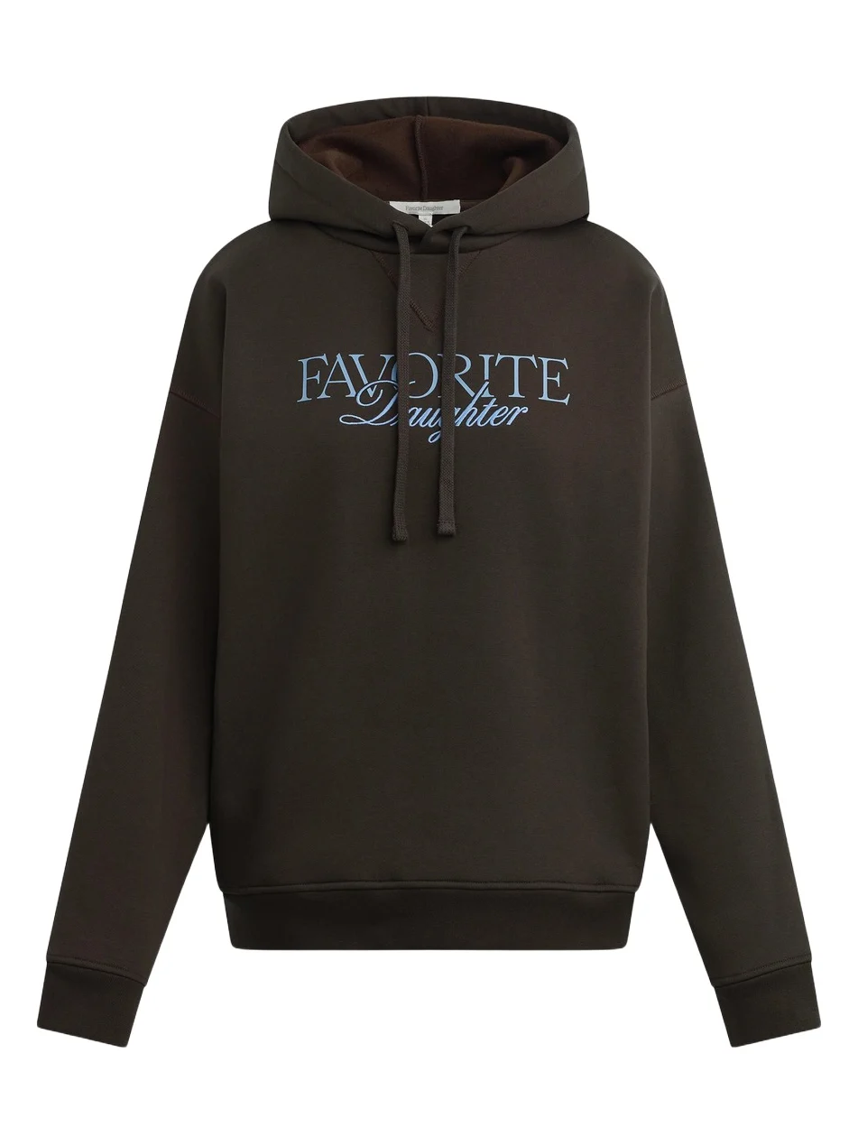 Favorite Daughter Women's The Embroidery Ritzy Logo Cotton-Blend Hoodie