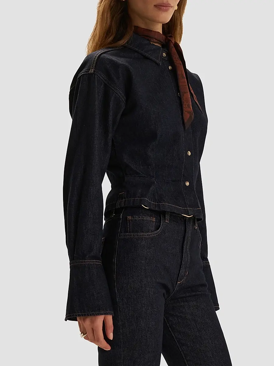 Favorite Daughter Women's The Eyes On Me Denim Shirt | Thumbnail 5 Favorite Daughter Women's The Eyes On Me Denim Shirt | Thumbnail 5