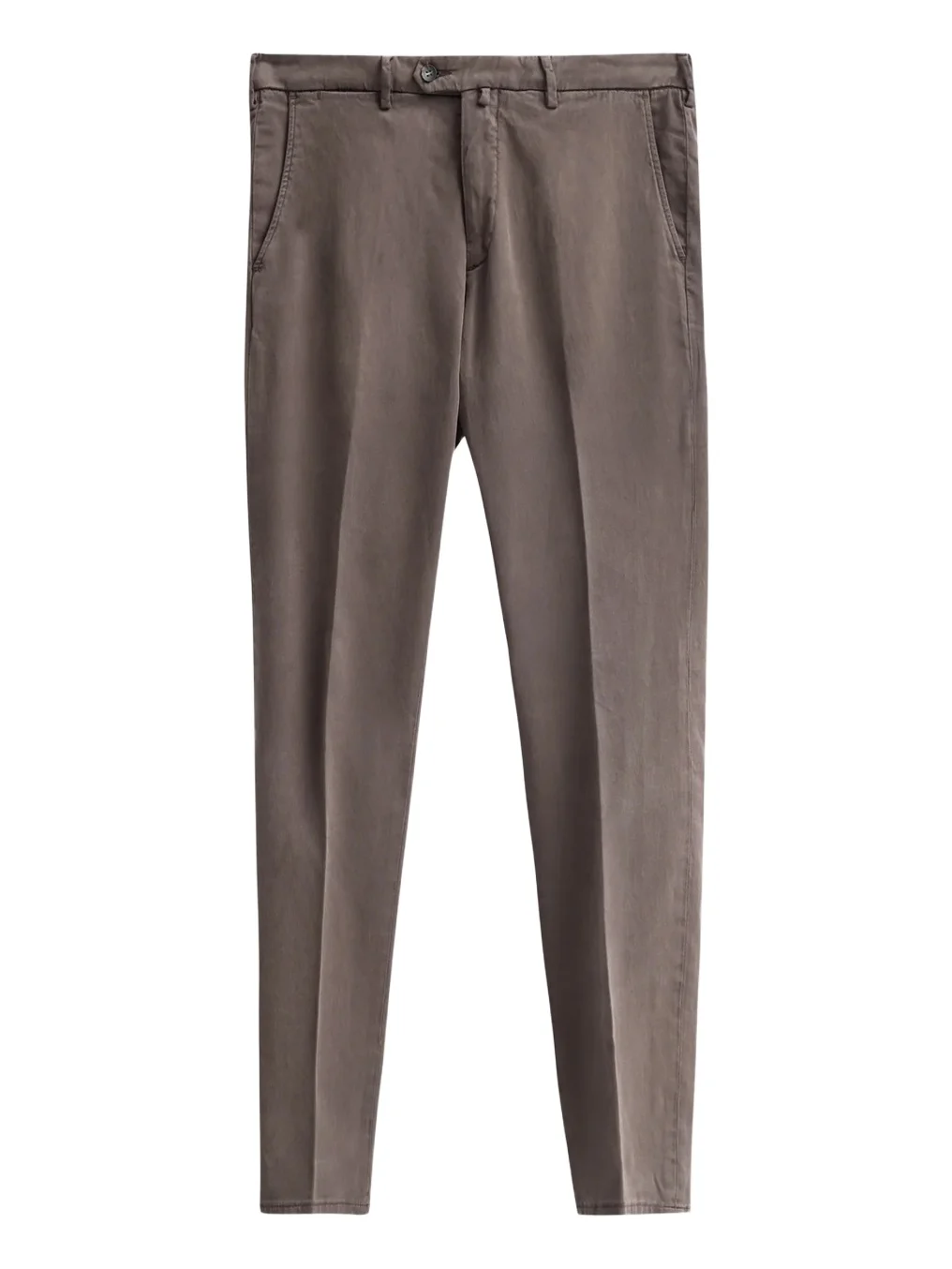 Sartorio Napoli Men's Solid Crease-Front Trousers