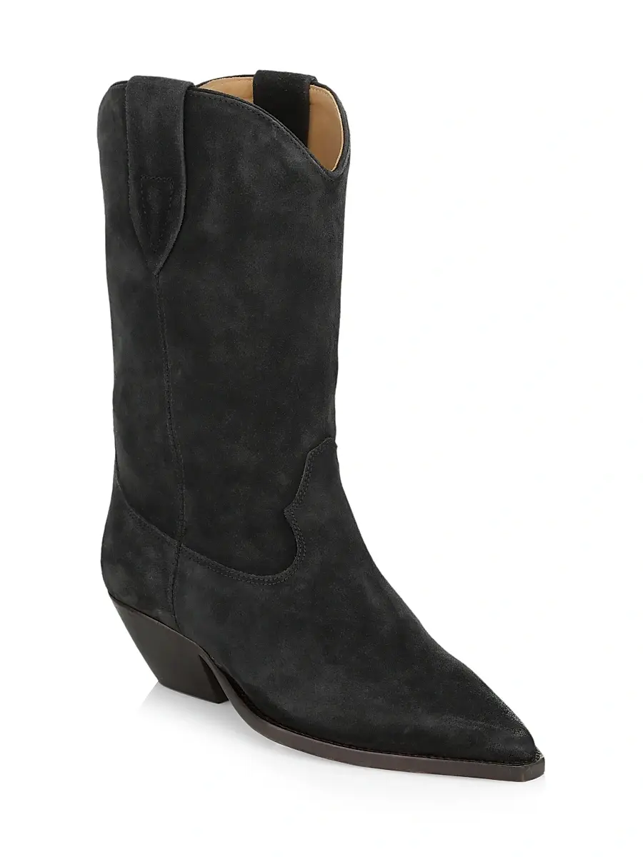 Isabel Marant Women's Duerto 40MM Suede Western Boots | Thumbnail 2