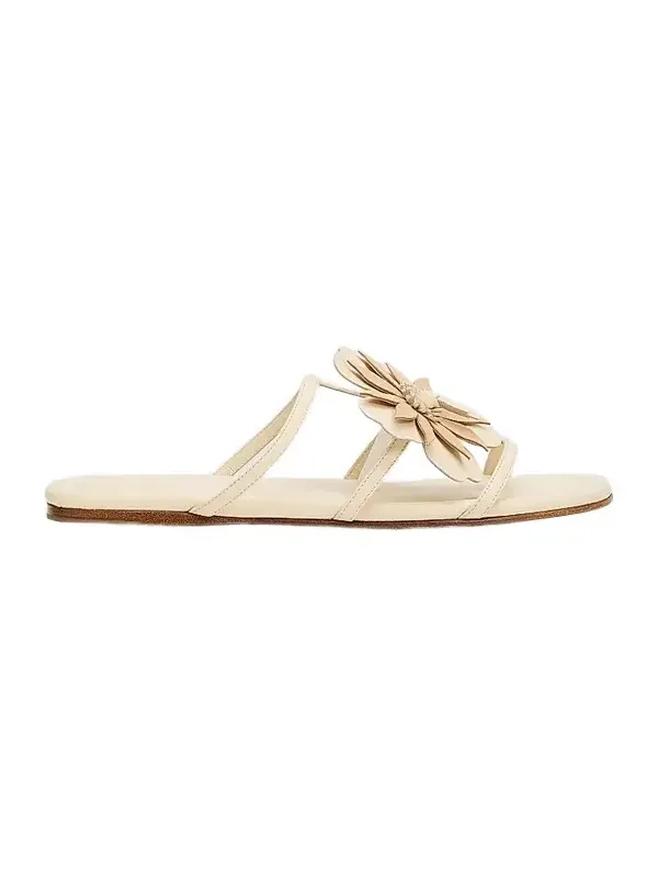 Women's Belara Flower-Appliqué Leather Sandals