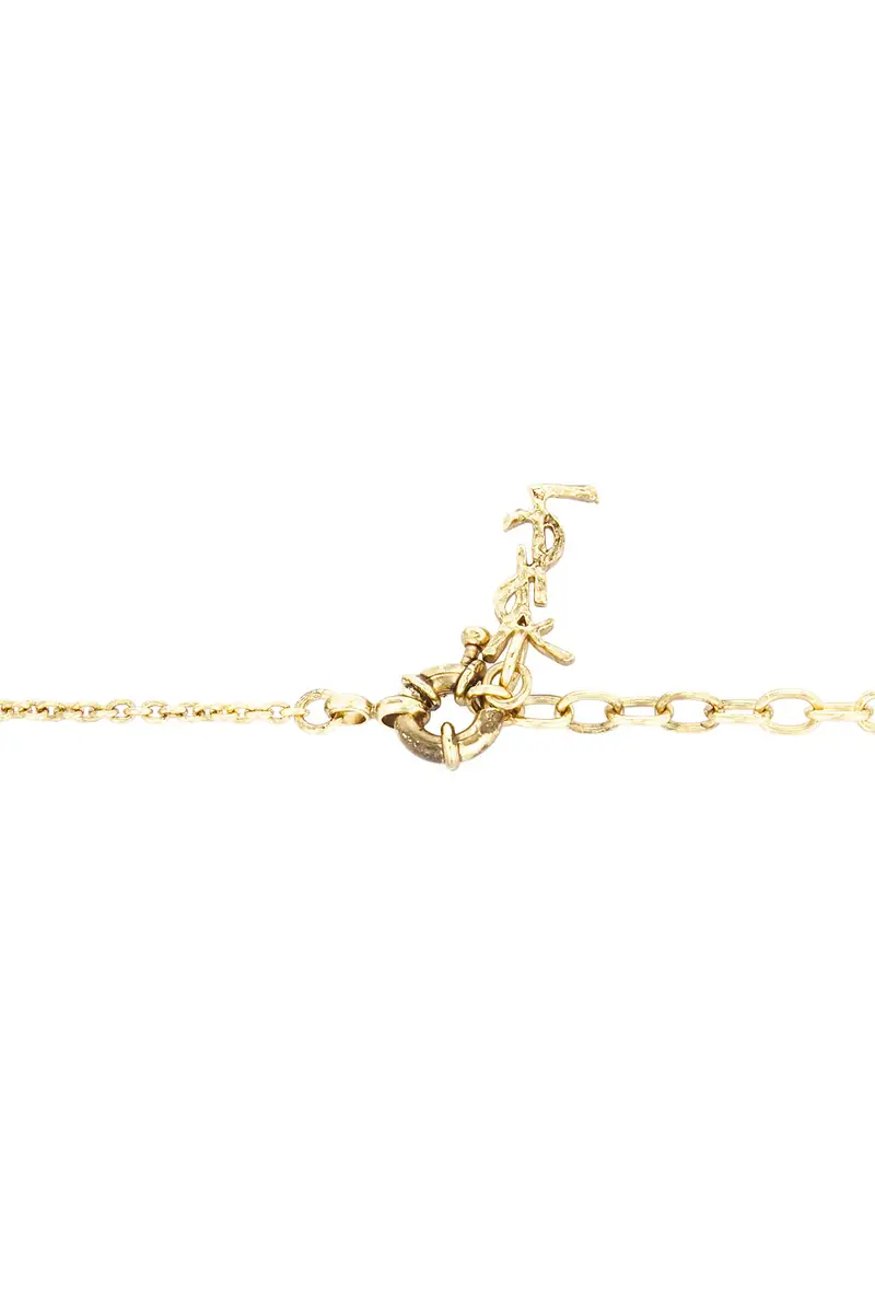 Saint Laurent YSL Medal Dove & Lucky Charm Necklace | Thumbnail 4 Saint Laurent YSL Medal Dove & Lucky Charm Necklace | Thumbnail 4