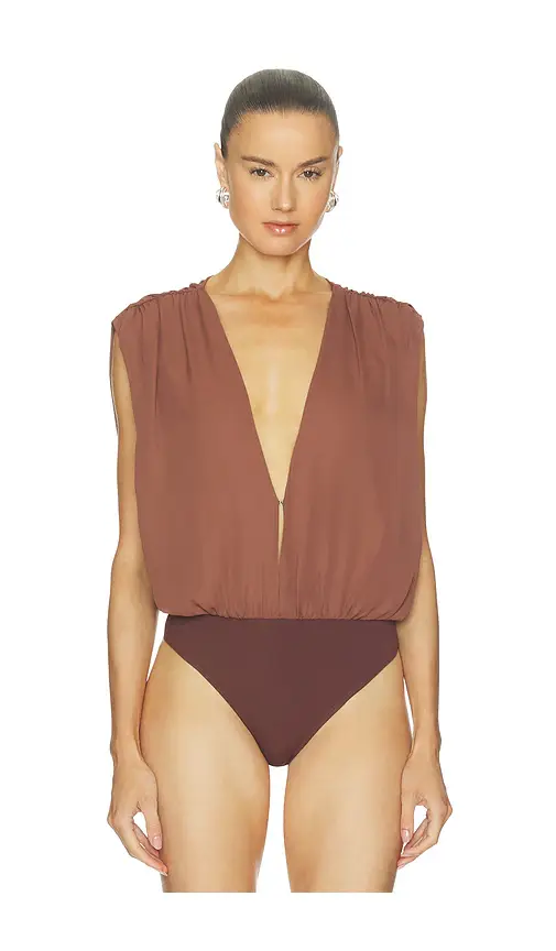 superdown Kalley Deep V Bodysuit | Thumbnail 2 superdown Kalley Deep V Bodysuit | Thumbnail 2